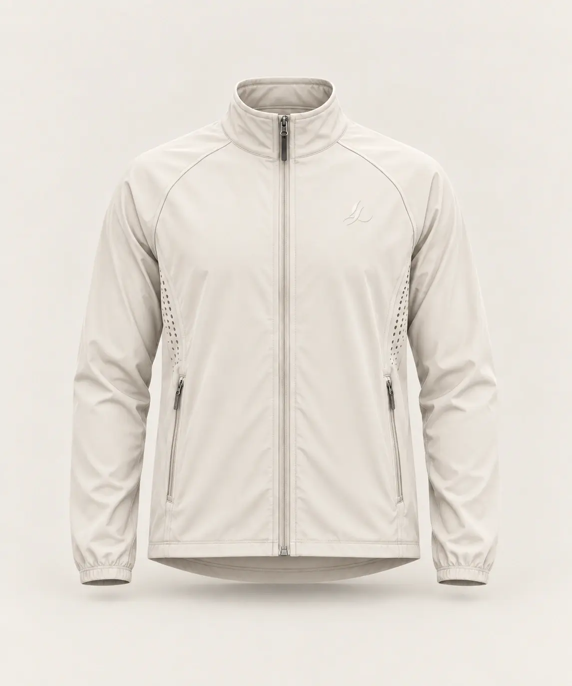 AERIS Lightweight Jacket in White — front view