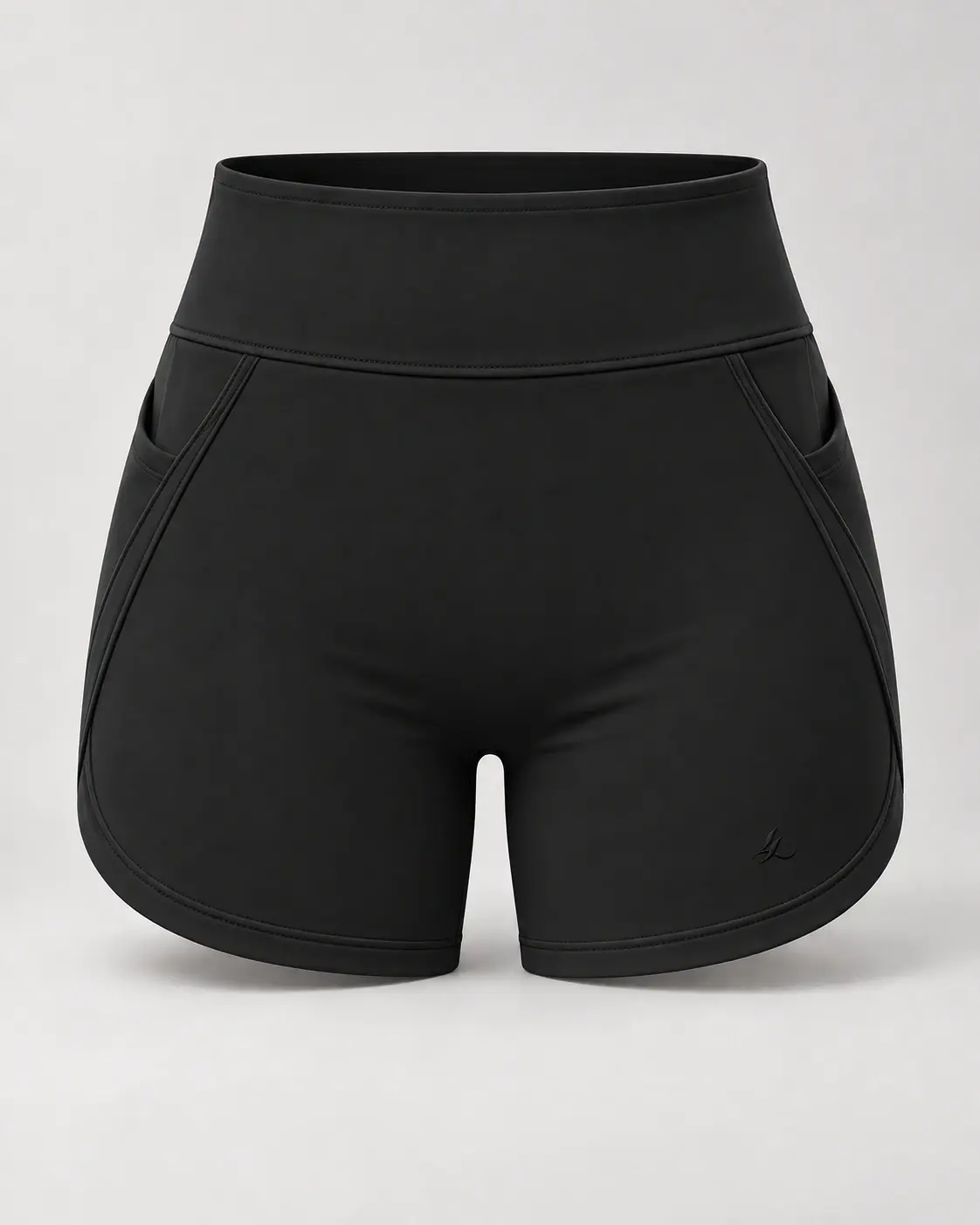 RIVA Training Short in Black — front view