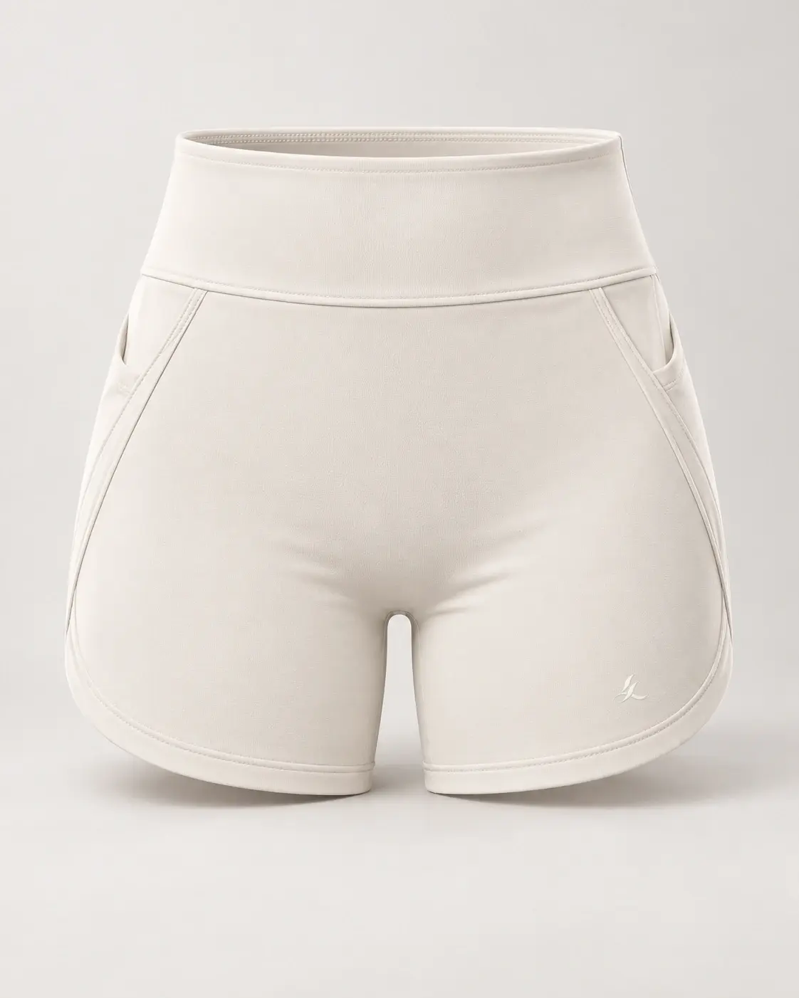 RIVA Training Short in White — front view